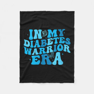 Womens In My Diabetes Warrior Era V-neck Fleece Blanket