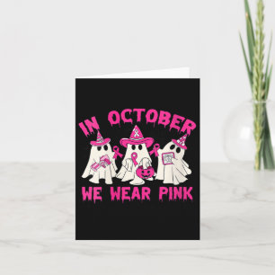 Womens In October We Wear Pink Mammo Tech Life Bre Card