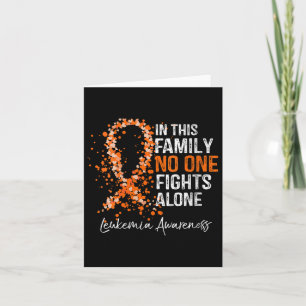 Womens In This Family Fights Alone Shirt Leukaemia Card