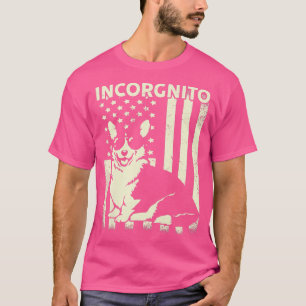 Womens Incorgnito Corgi Gifts for Lovers Funny Ame T-Shirt