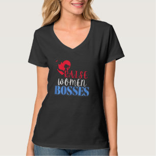 Womens Independant Women Red White And Blue Empowe T-Shirt