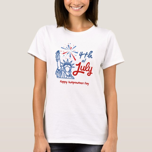 Women's Independence Day t-shirt (Front)