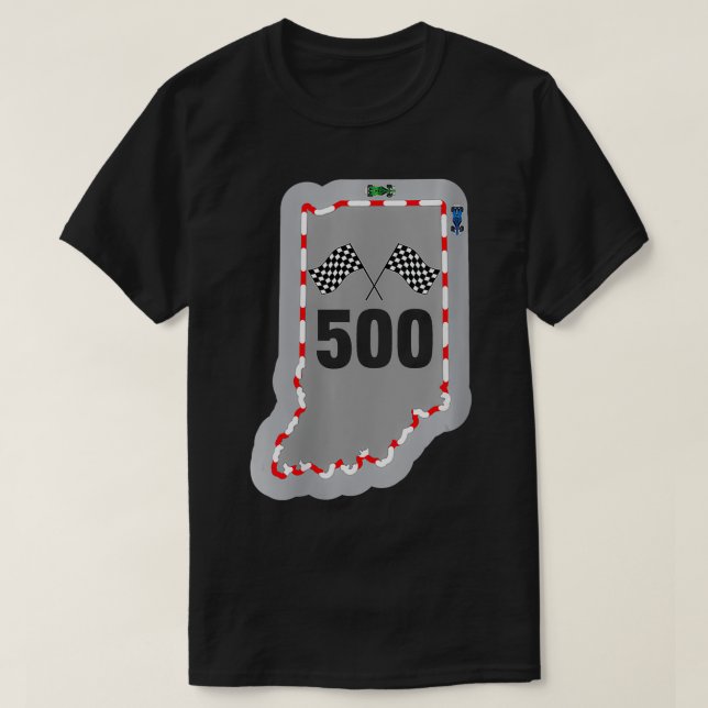 Womens Indianapolis Indiana State 500 Racing Gift  T-Shirt (Design Front)