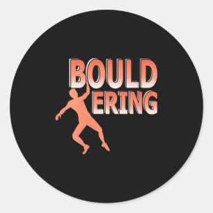 Womens Indoor Bouldering Rock Climbing Athletic Cl Classic Round Sticker