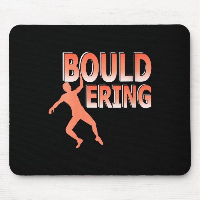 Womens Indoor Bouldering Rock Climbing Athletic Cl Mouse Mat (Front)