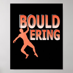 Womens Indoor Bouldering Rock Climbing Athletic Cl Poster