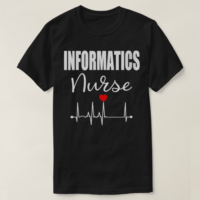 Womens Informatics Nurse Nursing Gift VNeck  T-Shirt (Design Front)