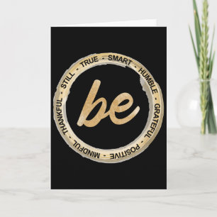 Womens Inspiration Saying Motivational Quote Be Hu Card