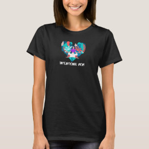 Womens Intentional Mum Yoga Mum T-Shirt