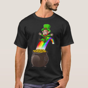 Womens Irish st patricks day leprechaun Pot Of Gol T-Shirt