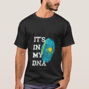 Womens It's In My Dna Kazakhstan Genetic Kazakh Ro T-Shirt