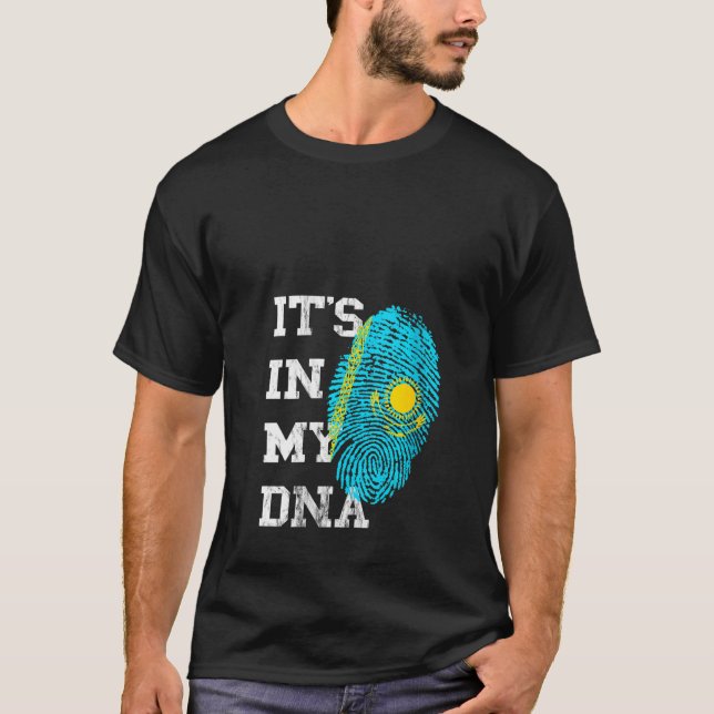 Womens It's In My Dna Kazakhstan Genetic Kazakh Ro T-Shirt (Front)