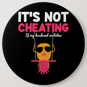 Womens Its not a fraud when my husband swinger loo 6 Cm Round Badge
