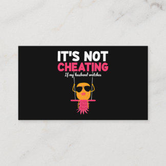 Womens Its not a fraud when my husband swinger loo Business Card