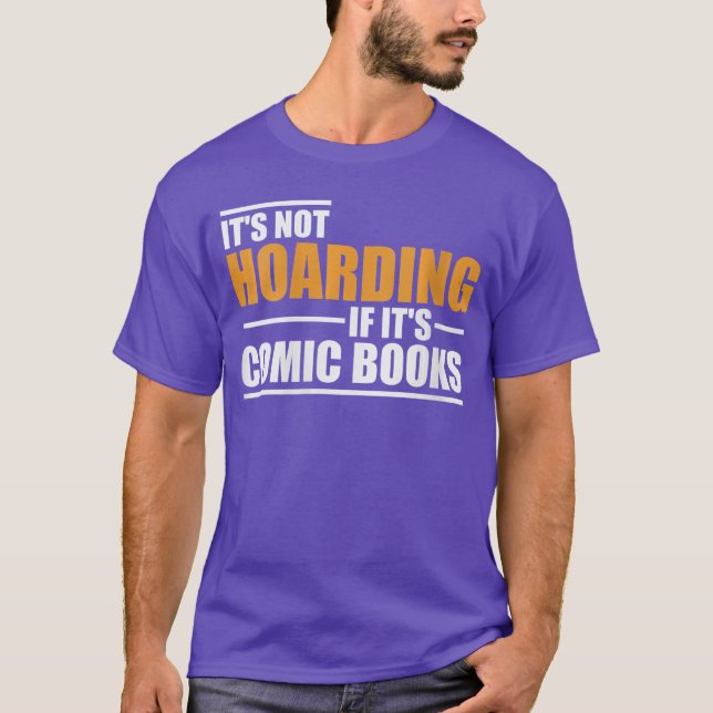 Womens Its Not Hoarding If Its Comic Books Comic N T-Shirt (Front)