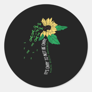 Womens Its Ok Not To Be Ok Mental Health Awareness Classic Round Sticker