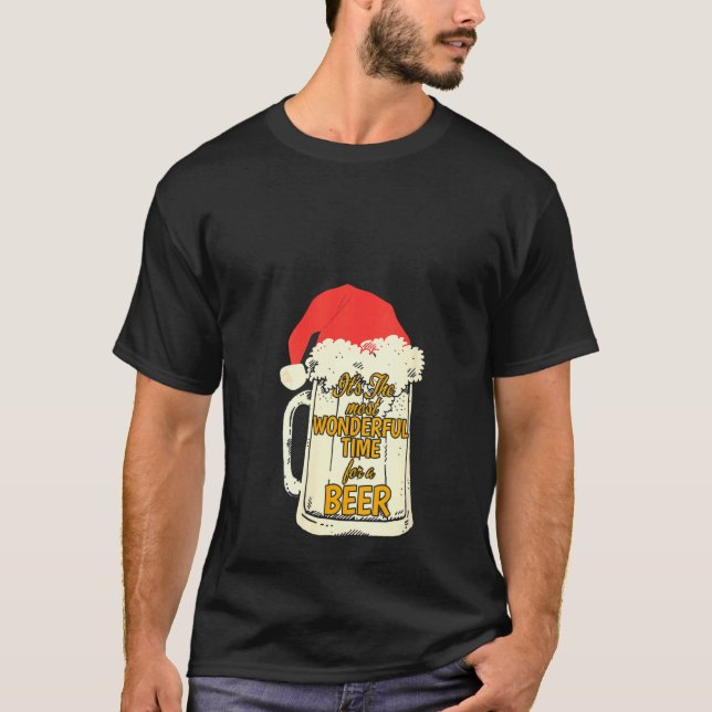 Womens It's The Most Wonderful Time For A Beer Chr T-Shirt (Front)