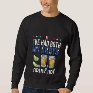 Womens I've had both my shots Funny Vaccination Te Sweatshirt