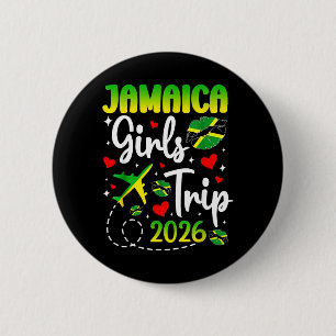 Womens Jamaica Girls Trip 2026 Summer Vacation 6 Cm Round Badge
