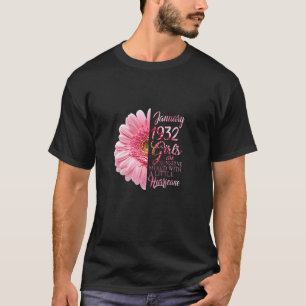 Womens January Girls 1932 90Th Birthday Gifts 90 Y T-Shirt