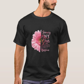 Womens January Girls 1983 39Th Birthday Gifts 39 Y T-Shirt