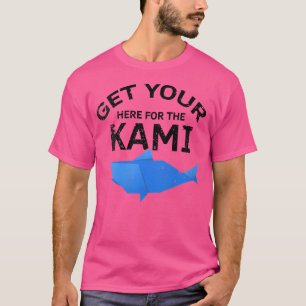 Womens Japanese Origami Design And Colourful Kirig T-Shirt