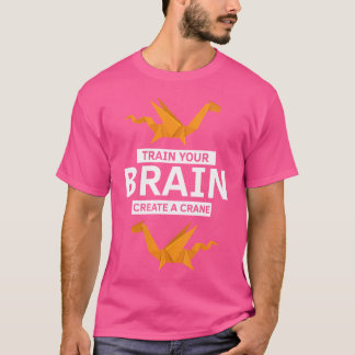 Womens Japanese Origami Design And Colourful Kirig T-Shirt