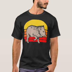 Womens Javelina Vintage Retro 80s Sunset Cute Funn T-Shirt