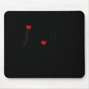 Womens Jersey Girl New Jersey Heart Funny Cute New Mouse Mat