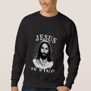 Womens Jesus Is King Christian Faith Bible Scriptu Sweatshirt