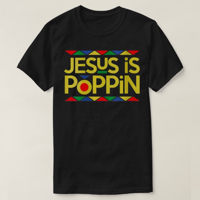 Womens Jesus is Poppin VNeck  T-Shirt (Design Front)