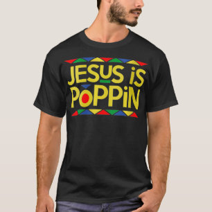 Womens Jesus is Poppin VNeck  T-Shirt