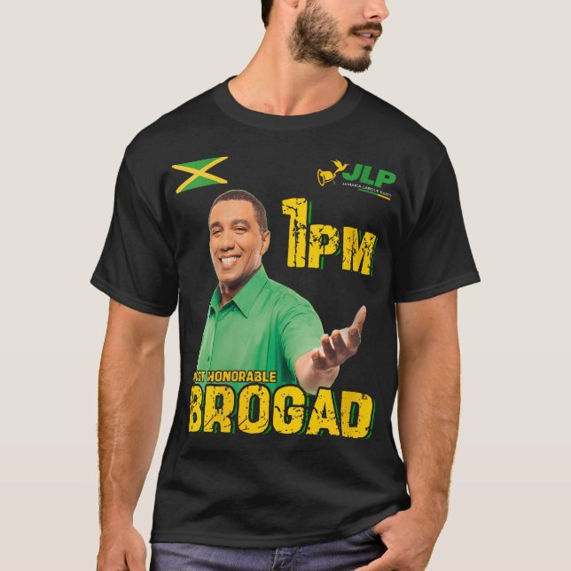 Womens Jlp 1Pm Brogad Jamaica Labour Party  T-Shirt (Front)