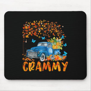 Womens Jnqd Truck Pumpkin Grammy Fall Autumn Vibes Mouse Mat