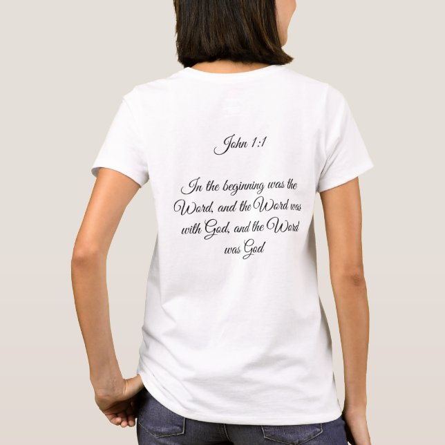 Women's John 1:1 T-shirt (Back)
