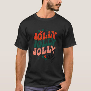 Womens Jolly Af Christmas xmas holiday T-Shirt