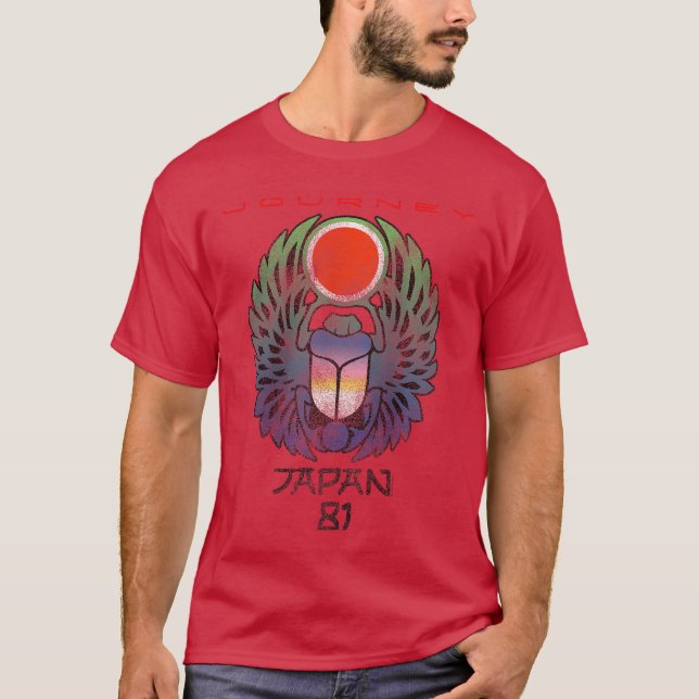 Womens Journey Infinity Wings Vivid Scarab Music V T-Shirt (Front)
