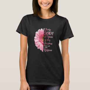 Womens July Girl 2001 21 Years Old 21st Birthday T-Shirt