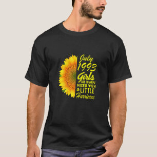 Womens July Girls 1993 Sunflower 29th Birthday T-Shirt