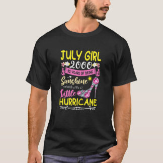 Womens July Girls 2000 22 Years Old Awesome Since T-Shirt