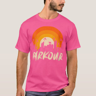Womens Jumping On Building Parkour T-Shirt