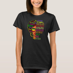 Womens June Birthday Girls June Girl She Slays & T-Shirt