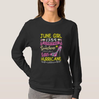Womens June Girls 1984  38 Years Old Awesome Since T-Shirt