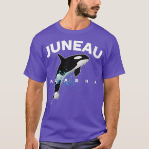 Womens JUNEAU ALASKA Orca Killer Whale Family T-Shirt