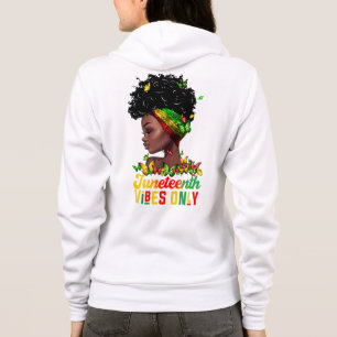 Womens Juneteenth Vibes  Hoodie