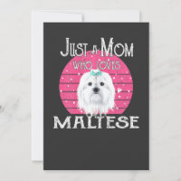 Womens Just A Dog Mum Who Loves Maltese Mothers Da