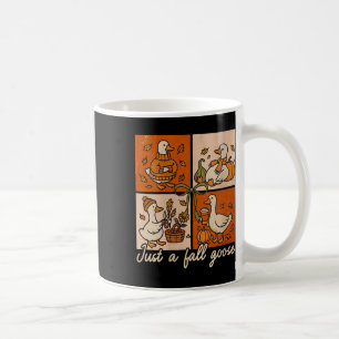 Womens Just A Fall Goose Autumn Cosy Season Boho C Coffee Mug