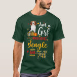 Womens Just A Girl Who Loves Beagle And Fall Autum T-Shirt<br><div class="desc">Womens Just A Girl Who Loves Beagle And Fall Autumn Pumpkin Spice - .Grab this Just A Girl Who Loves Fall Pumpkin Spice Leaves T-Shirt as an easy, lazy, last minute costume idea for Halloween for men women boys girls kids adults and teens! Collect candy wearing this spooky trick or...</div>