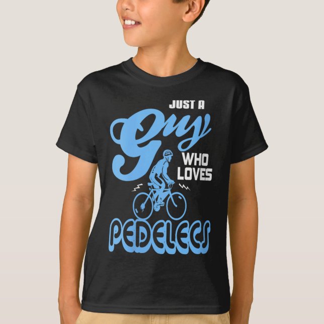 Womens Just A Guy Who Loves Pedelecs Electric Bike T-Shirt (Front)