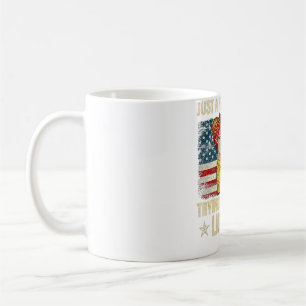 Womens Just A Regular Mum Trying Not To Raise Libe Coffee Mug